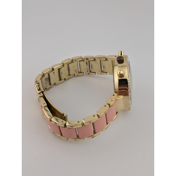 U.S. Polo Assn. Watch Women 40mm Case Gold & Pink 7.5" Band- New Battery - Picture 5 of 8